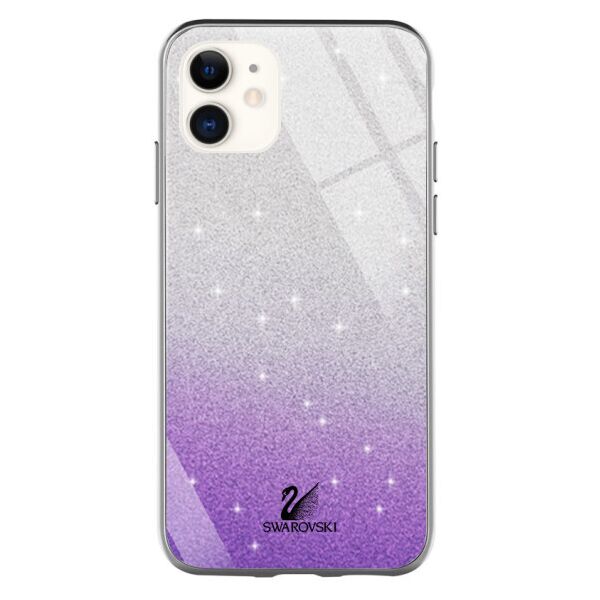 

TPU+Glass чехол Swarovski для Apple iPhone 11 (6.1") (DarkOrchid)