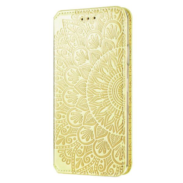 

Кожаный чехол книжка GETMAN Mandala (PU) для Xiaomi Redmi Note 9 / Redmi 10X (Желтый)