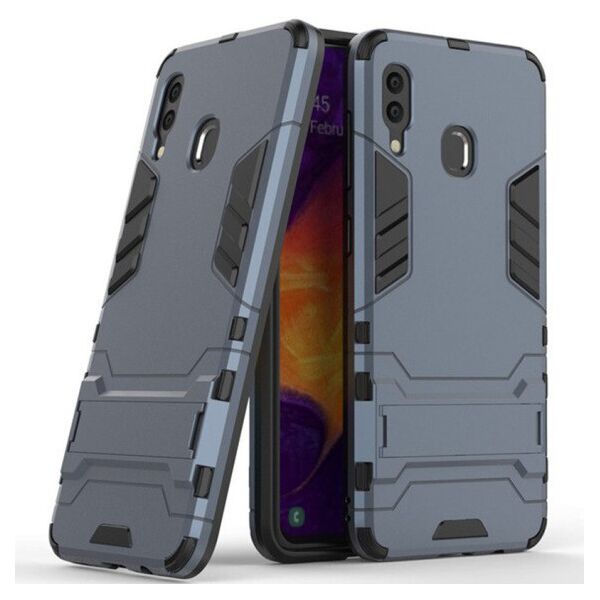 

Ударопрочный чехол-подставка Transformer Case для Samsung Galaxy A20 / A30 (Серый)