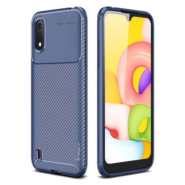 

Противоударный чехол iPaky Kaisy Series для Samsung Galaxy A01 (Синий)
