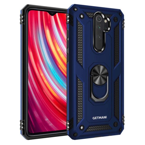 

Противоударный чехол GETMAN Serge Ring for Magnet для Xiaomi Redmi 9 (Темно-синий)