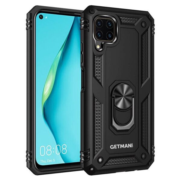 

Противоударный чехол GETMAN Serge Ring for Magnet для Huawei P40 Lite (Черный)