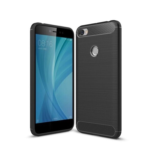 

Силиконовый противоударный чехол Polished Carbon для Xiaomi Redmi Note 5A Prime / Redmi Y1 (Черный)
