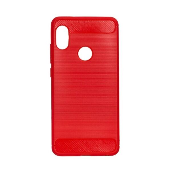

Силиконовый противоударный чехол Polished Carbon для Xiaomi S2 (Красный)