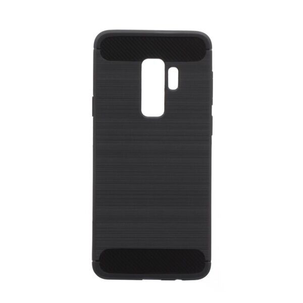 

Силиконовый противоударный чехол Polished Carbon для Samsung Galaxy S9 Plus (Черный)
