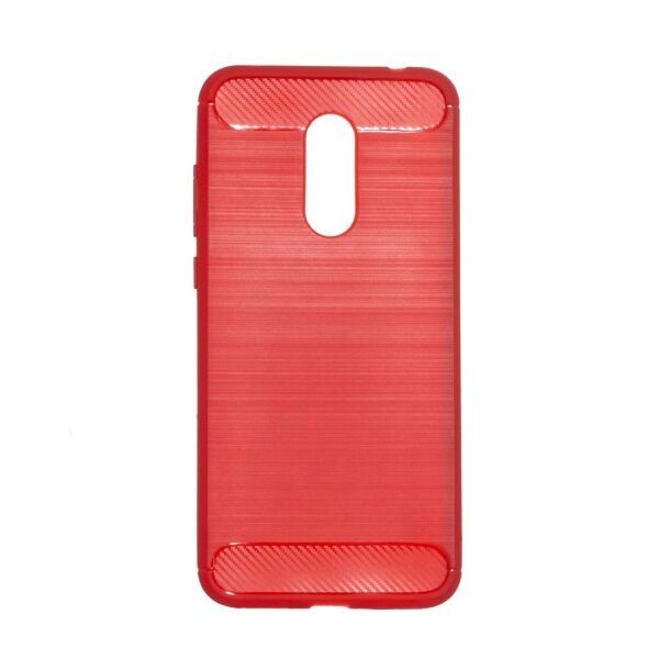

Силиконовый противоударный чехол Polished Carbon для Xiaomi Redmi 5 Plus (Красный)