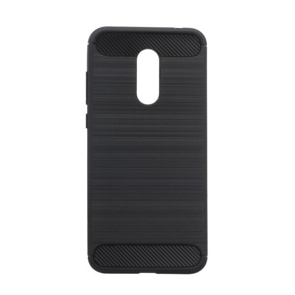 

Силиконовый противоударный чехол Polished Carbon для Xiaomi Redmi 5 Plus (Черный)