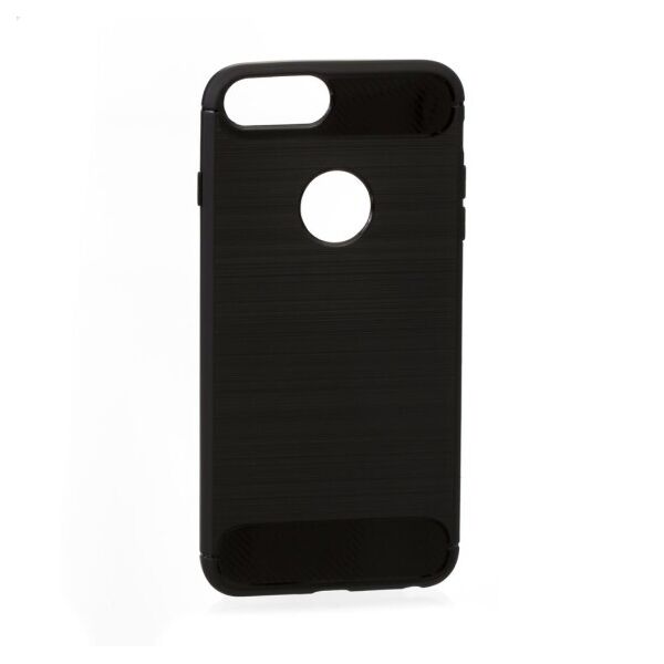 

Силиконовый противоударный чехол Polished Carbon для Apple iPhone 7G Plus (Черный)