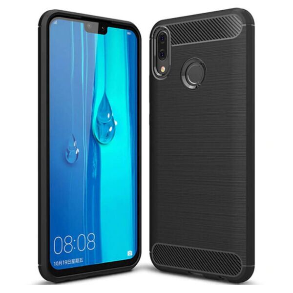 

Силиконовый противоударный чехол Polished Carbon для Samsung Galaxy A20 / A30 (Черный)