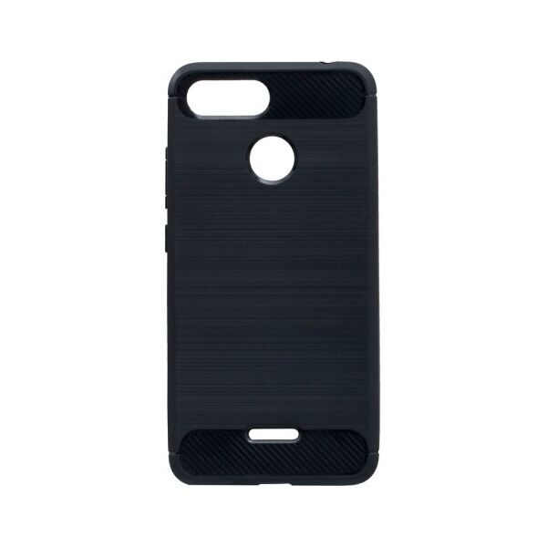 

Силиконовый противоударный чехол Polished Carbon для Xiaomi Redmi 6 (Черный)