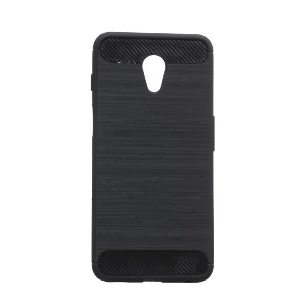 

Силиконовый противоударный чехол Polished Carbon для Meizu M6s (Черный)