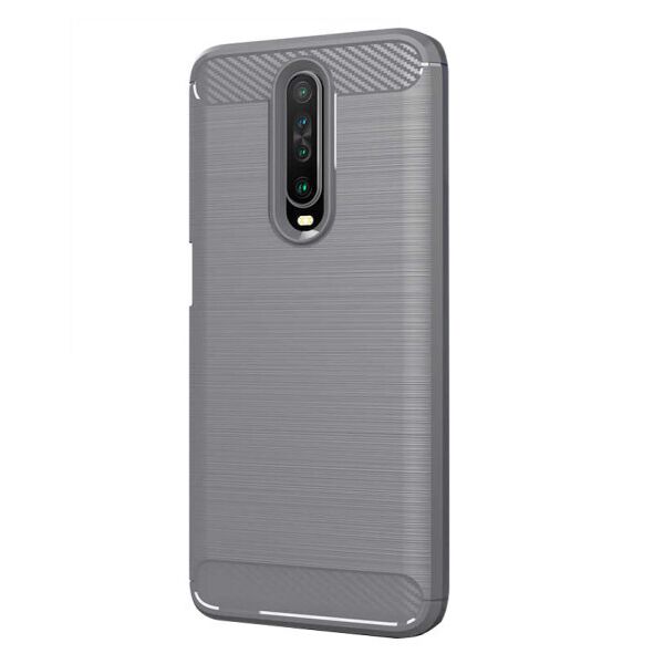 

Силиконовый противоударный чехол Polished Carbon для Xiaomi Redmi K30 (Серый)