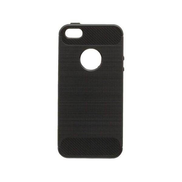 

Силиконовый противоударный чехол Polished Carbon для Apple iPhone 5G (Черный)