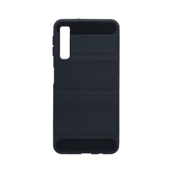 

Силиконовый противоударный чехол Polished Carbon для Samsung Galaxy A750 A7 2018 (Черный)