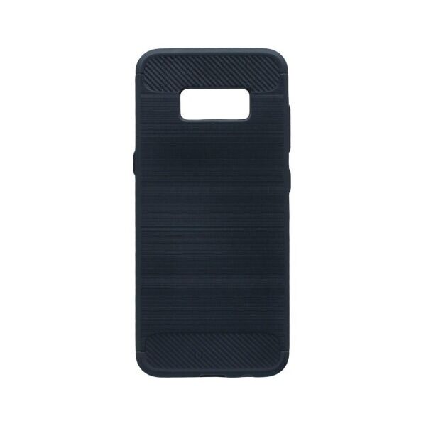 

Силиконовый противоударный чехол Polished Carbon для Samsung Galaxy S8 (Черный)