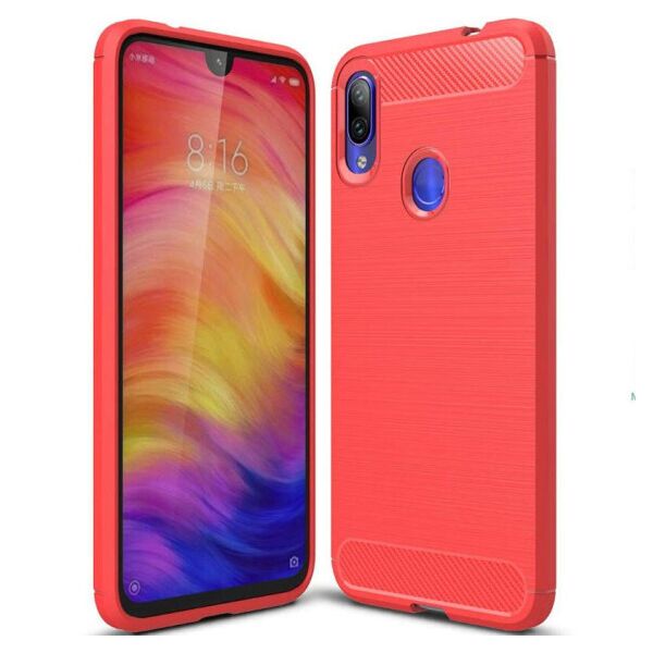

Силиконовый противоударный чехол Polished Carbon для Xiaomi Redmi Note 7 / Note 7 Pro / Note 7s (Красный)