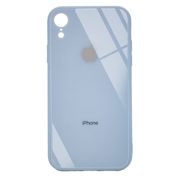 

TPU+Glass чехол GLOSSY Logo Full camera (opp) для Apple iPhone XR (6.1") (Голубой)