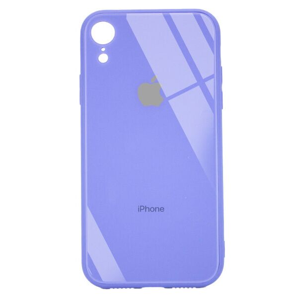 

TPU+Glass чехол GLOSSY Logo Full camera (opp) для Apple iPhone XR (6.1") (Сиреневый)