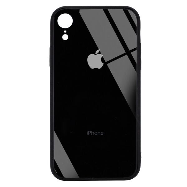 

TPU+Glass чехол GLOSSY Logo Full camera (opp) для Apple iPhone XR (6.1") (Черный)