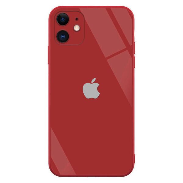 

TPU+Glass чехол GLOSSY Logo (opp) для Apple iPhone X / XS (5.8") (Красный)