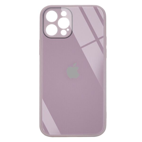 

TPU+Glass чехол GLOSSY Logo Full camera (opp) для Apple iPhone 12 Pro (6.1") (Plum)
