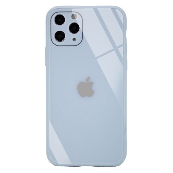 

TPU+Glass чехол GLOSSY Logo Full camera (opp) для Apple iPhone 11 Pro Max (6.5") (Голубой)