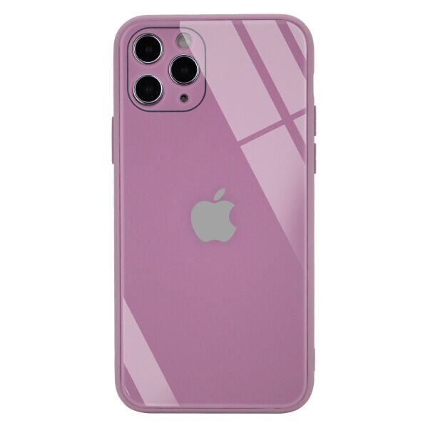 

TPU+Glass чехол GLOSSY Logo Full camera (opp) для Apple iPhone 11 Pro Max (6.5") (Plum)