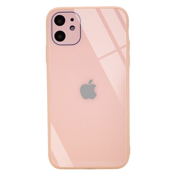 

TPU+Glass чехол GLOSSY Logo Full camera (opp) для Apple iPhone 11 (6.1") (PeachPuff)