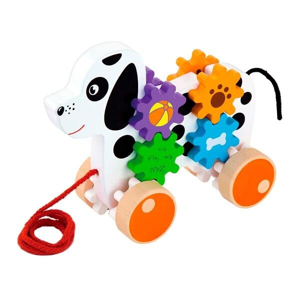 

Деревянная каталка Viga Toys Собачка шестеренками (50977)