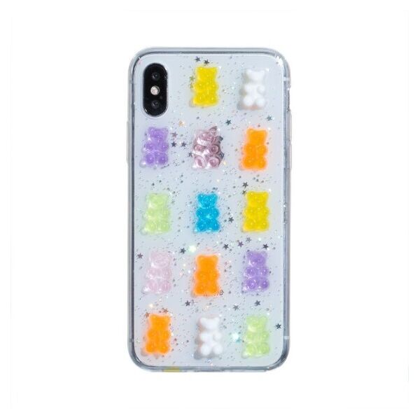 

Объемный силиконовый 3D чехол для Apple iPhone X / Xs Мишки