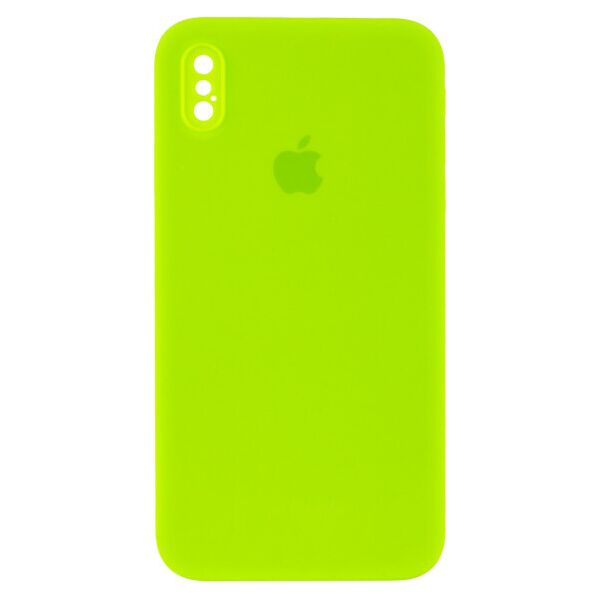 

Чехол Silicone Case Square Full Camera Protective (AA) для Apple iPhone XS Max (6.5") (LawnGreen)