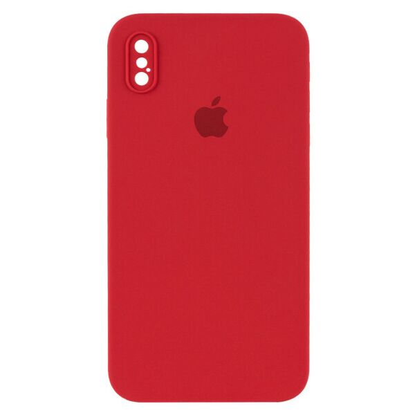 

Чехол Silicone Case Square Full Camera Protective (AA) для Apple iPhone XS Max (6.5") (Crimson)