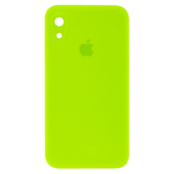 

Чехол Silicone Case Square Full Camera Protective (AA) для Apple iPhone XR (6.1") (LawnGreen)