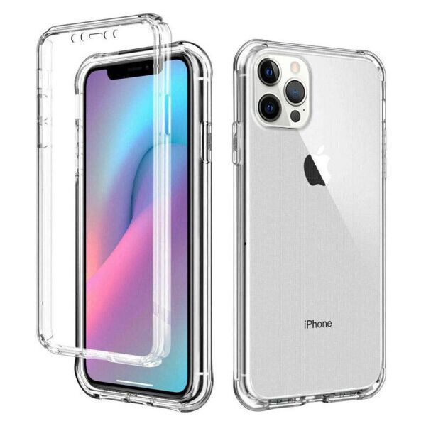 

Чехол TPU+PC Full Body с защитой 360 для Apple iPhone 12 Pro Max (6.7") (Прозрачный)