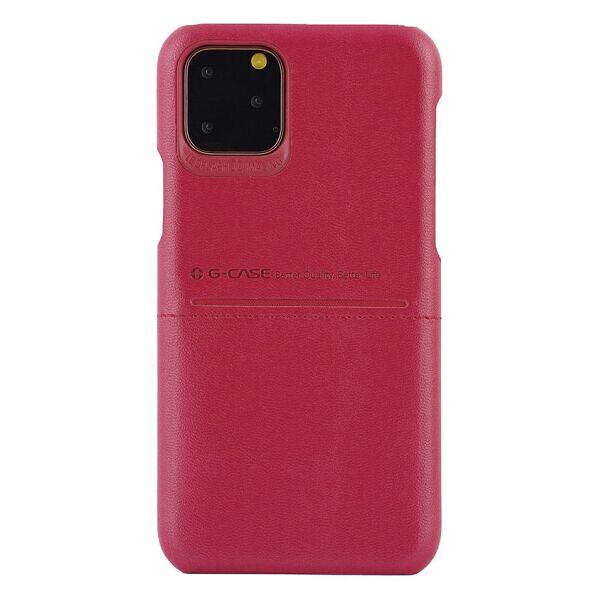 

Кожаная накладка G-Case Cardcool Series для Apple iPhone 11 Pro Max (6.5") (Красный)