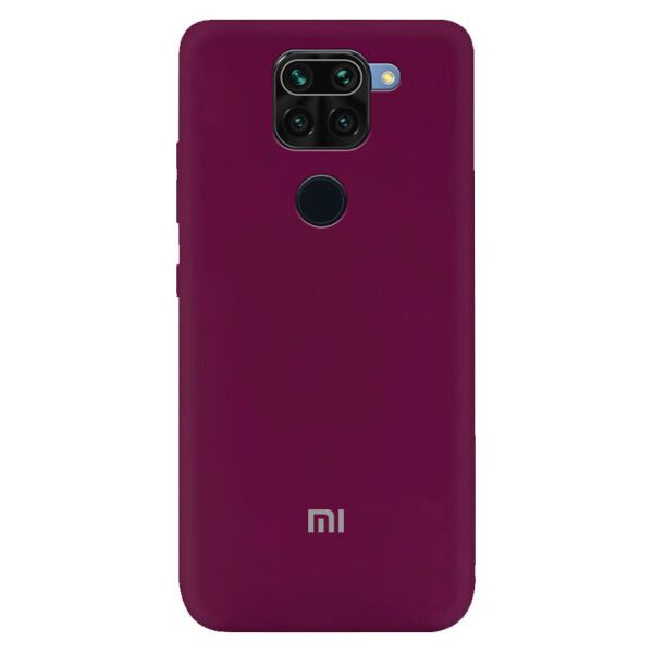 

Чехол Silicone Cover My Color Full Protective (A) для Xiaomi Redmi Note 9 / Redmi 10X (DarkRed)