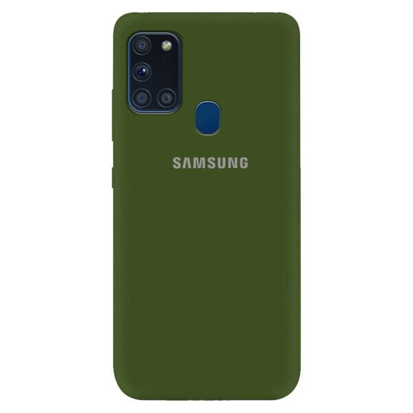 

Чехол Silicone Cover My Color Full Protective (A) для Samsung Galaxy A21s (Темно-Оливковый)