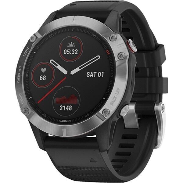 

Смарт-часы Garmin Fenix 6 Silver with Black Band (010-02158-00)