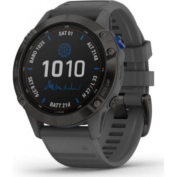 

Смарт-часы Garmin Fenix 6 Pro Solar Edition Black With Gray Band (010-02410-11)
