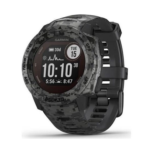 

Смарт-часы Garmin Instinct Solar Graphite Camo (010-02293-05/010-02293-15)