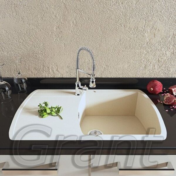 

Гранитная кухонная мойка Grant Classic ivory