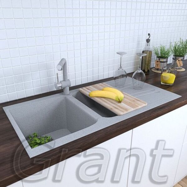 

Гранитная кухонная мойка Grant Gallant светло-серый