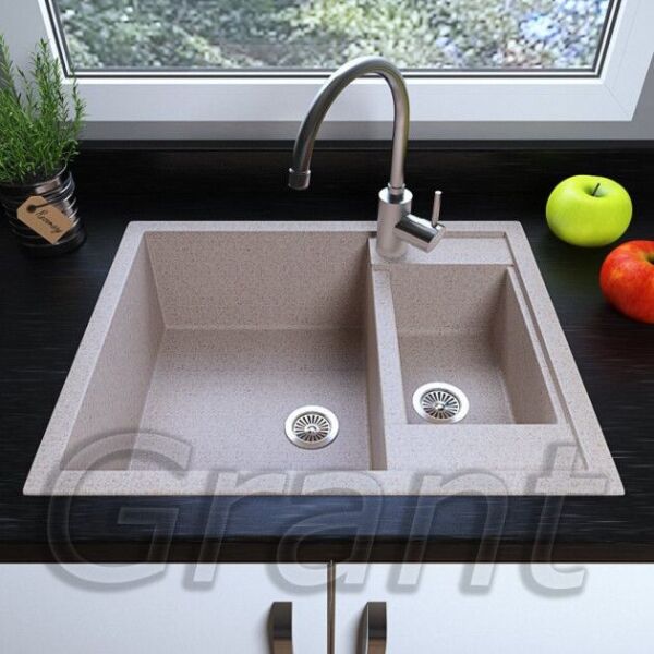 

Гранитная кухонная мойка Grant Duplex avena