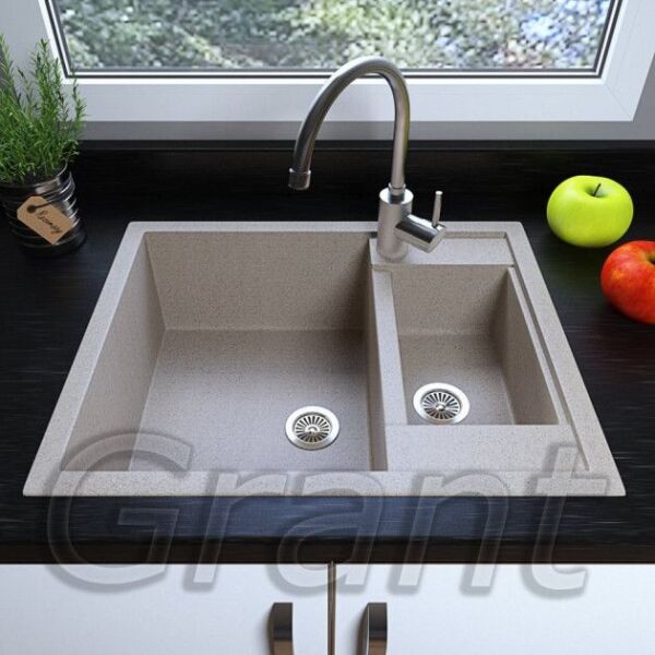 

Гранитная кухонная мойка Grant Duplex terra
