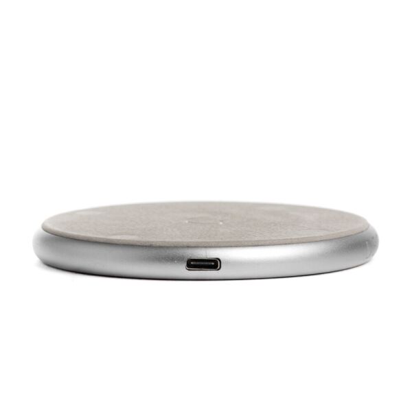 

Decoded Wireless 10W (7.5W) беспроводное зарядное устройство, USB-C кабель 1.2 м, Silver Metal - Grey Leather