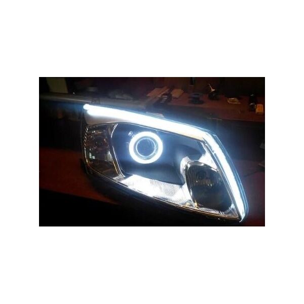 

LED ДХО с повторителем поворотов 45 см! Дневные ходовые огни (ДХО) + поворотник NTS011-WY Chip-701