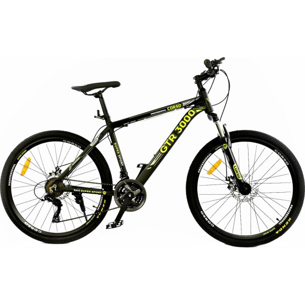

CORSO GTR-3000 26"д JYT003-3280 GREEN-YELLOW рама алюминиевая 21 скорось