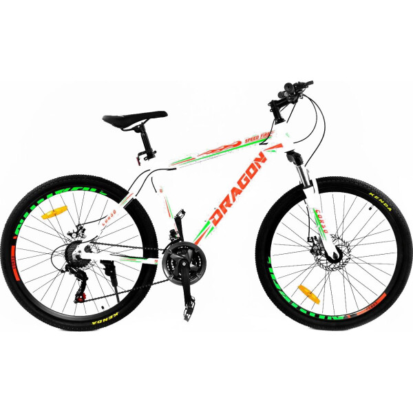 

CORSO DRAGON 26"JYT010-8288 WHITE-ORANGE рама алюминиевая 21 скорость