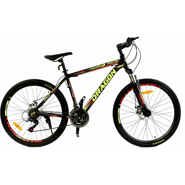 

CORSO DRAGON 26"JYT010-1074 BLACK-YELLOW рама алюминиевая 21 скорость