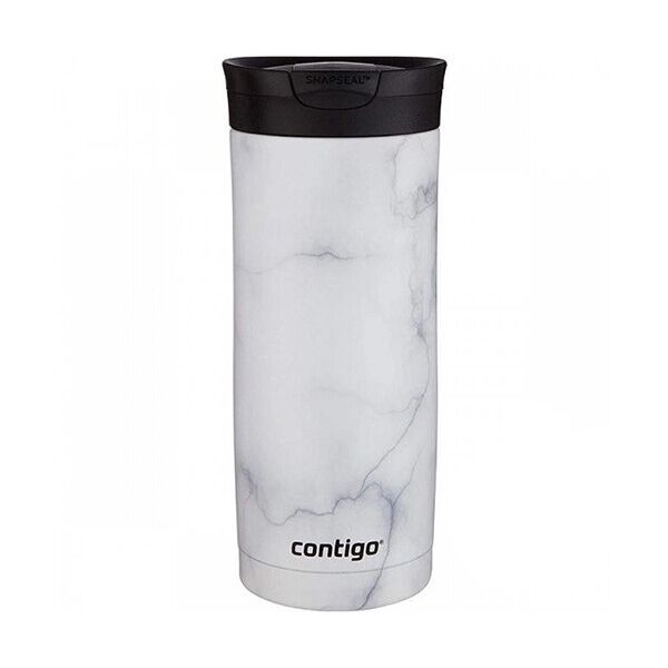 

Термокружка Contigo Huron Couture Snapseal White Marble (2081948) 473 мл
